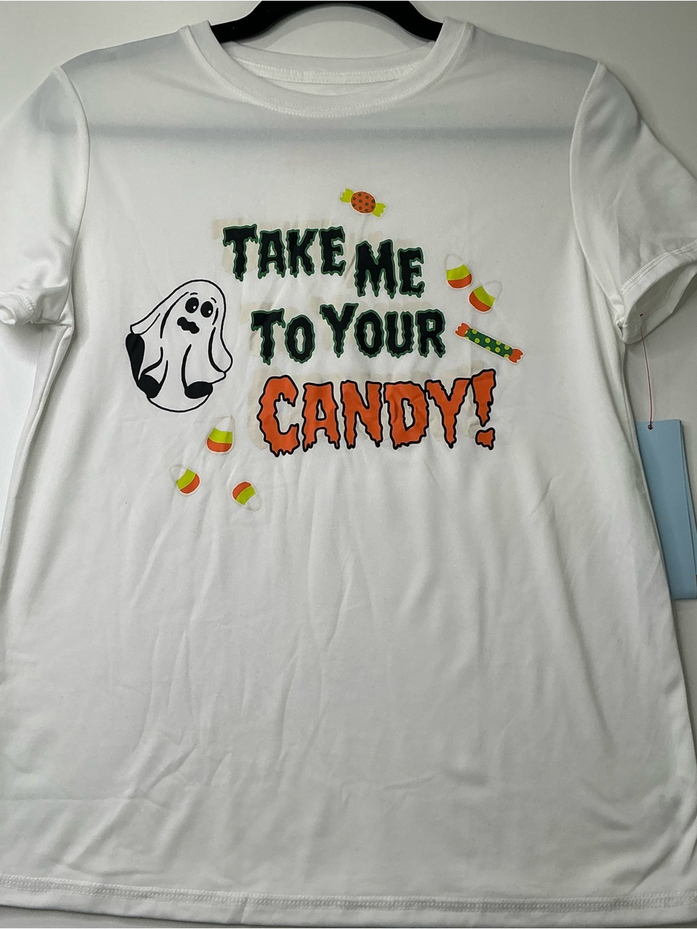 Cat & Jack Kids Short Sleeve Shirt Size L 10/12Halloween New